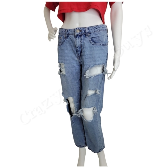 Adam Distressed Low Rise Baggy Jeans